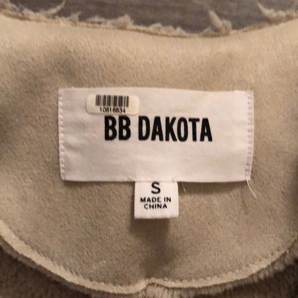BB Dakota Faux Suede and Shearling Moto Jacket - Picture 5 of 7